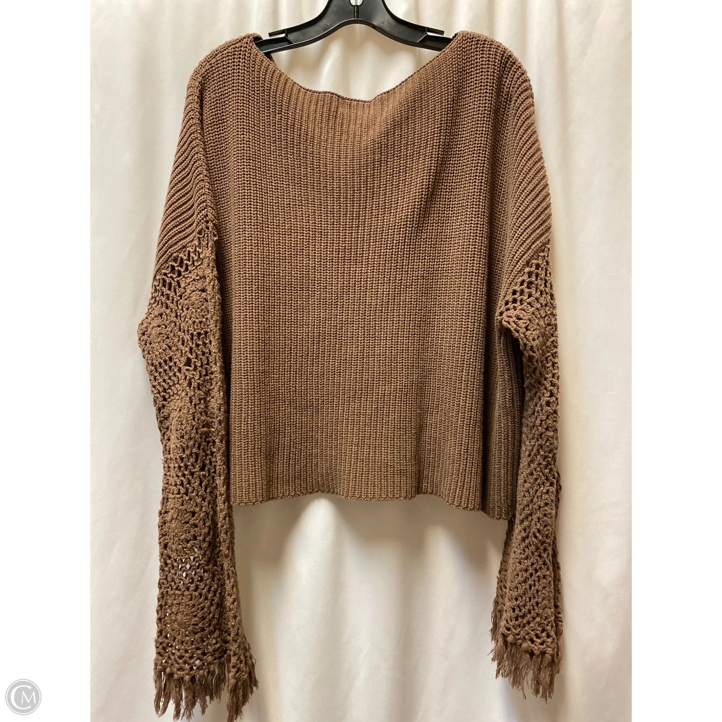 Sweater By Pink Lily In Brown, Size: L