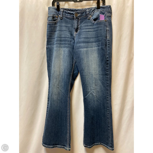 Jeans Straight By Maurices In Blue Denim, Size: 12