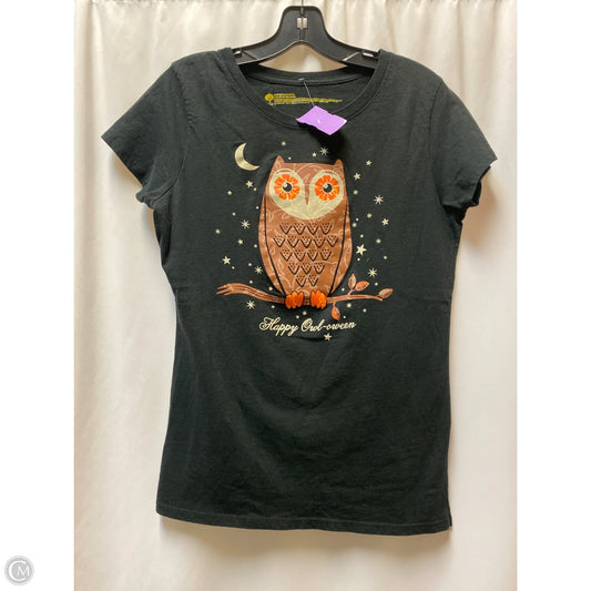 Top Short Sleeve By Clothes Mentor In Black, Size: M