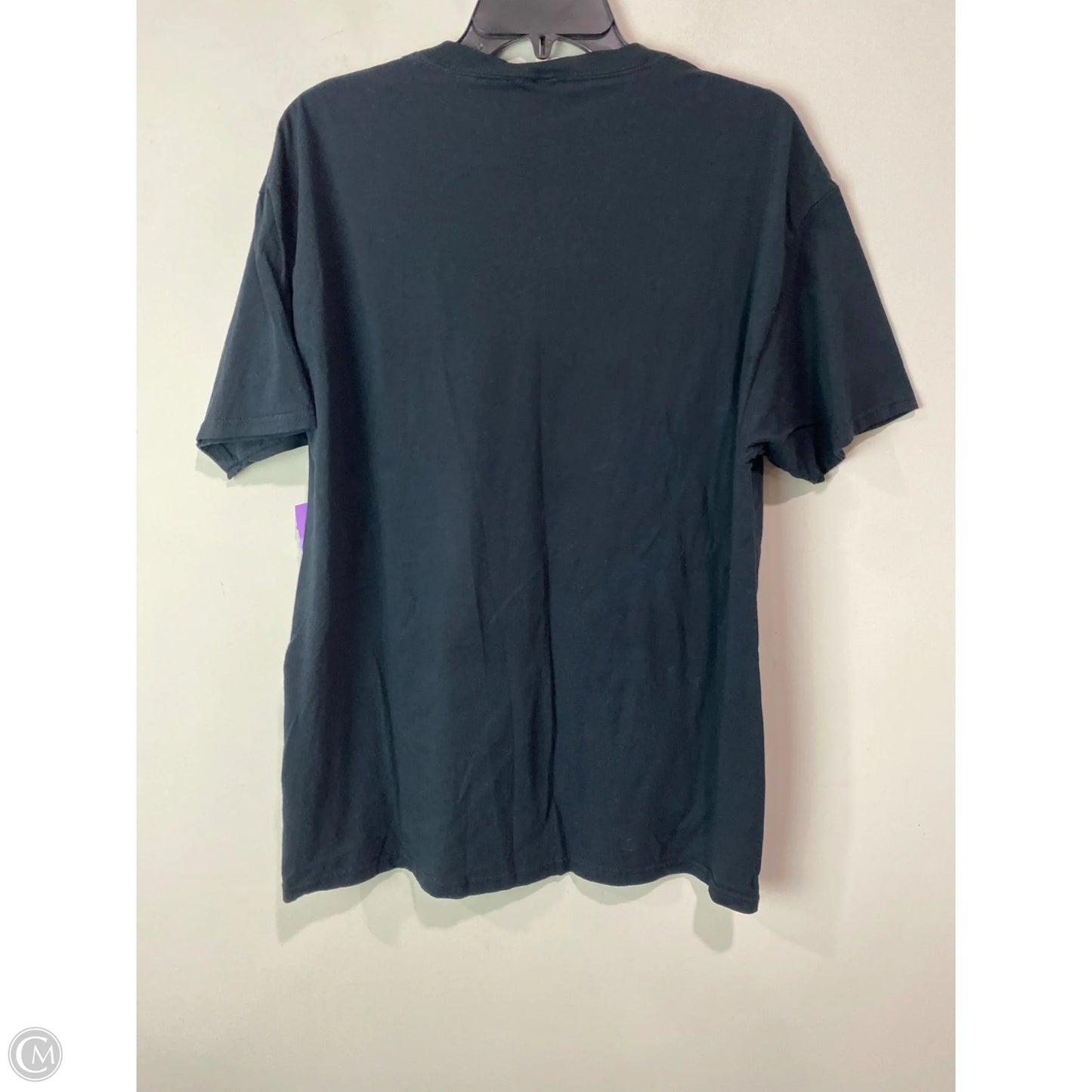 Top Short Sleeve By Clothes Mentor In Black, Size: L