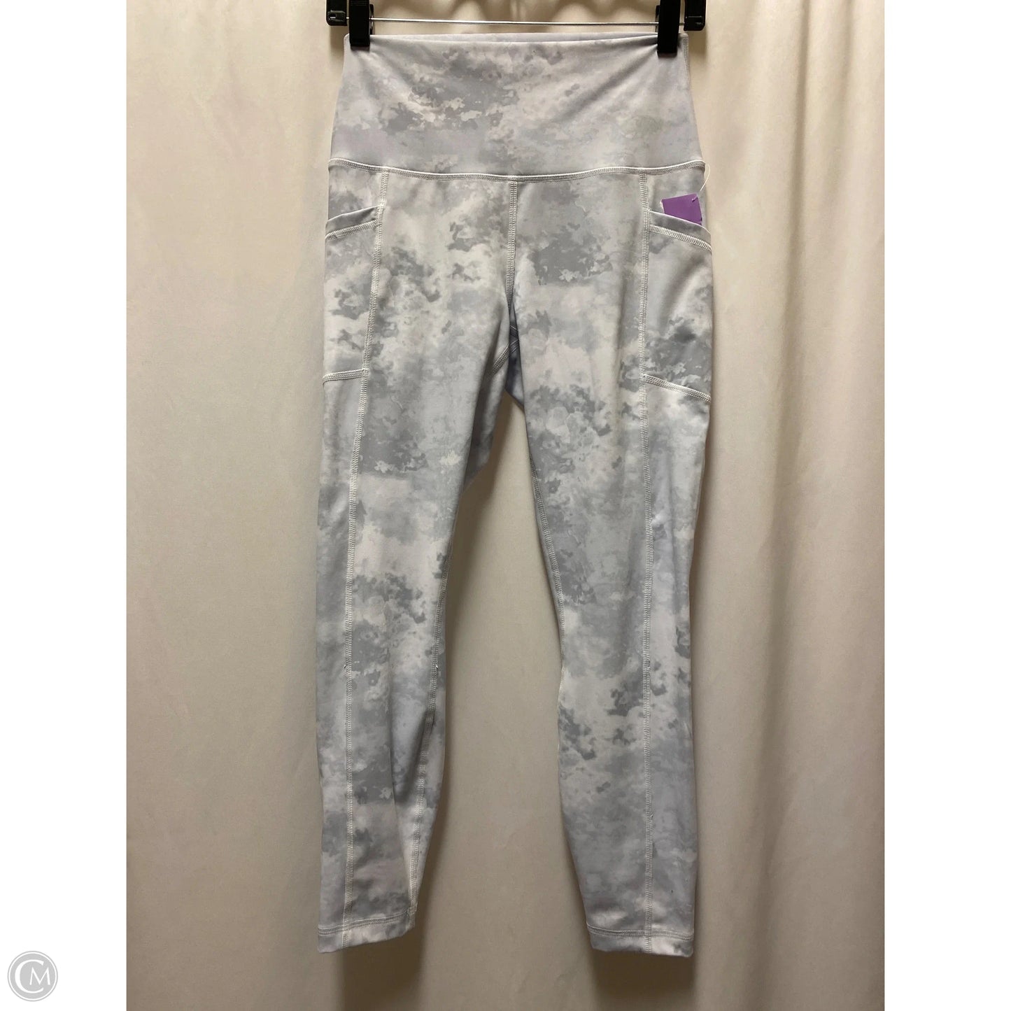 Athletic Leggings By 90 Degrees By Reflex In Grey, Size: M