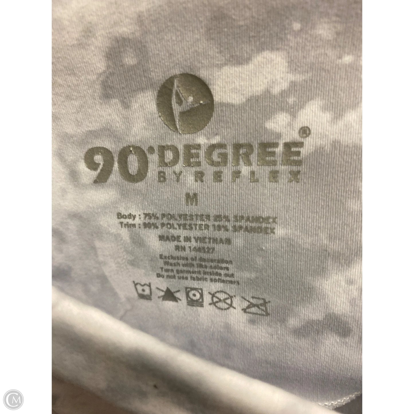 Athletic Leggings By 90 Degrees By Reflex In Grey, Size: M