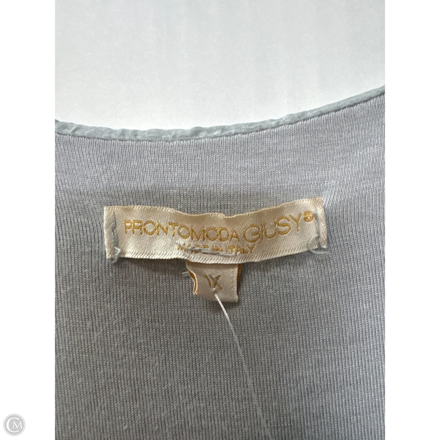 Top Sleeveless By Clothes Mentor In Grey, Size: 1x