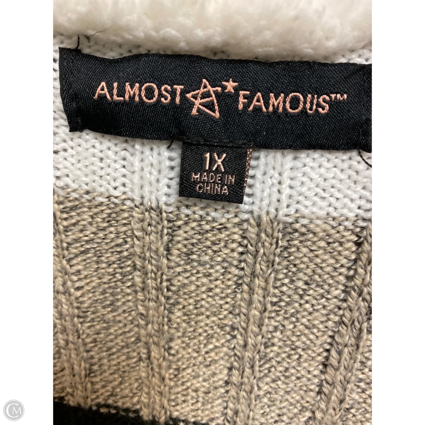 Cardigan By Almost Famous In Tan, Size: 1x