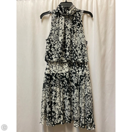 Dress Casual Midi By Just Taylor In Black & White, Size: M