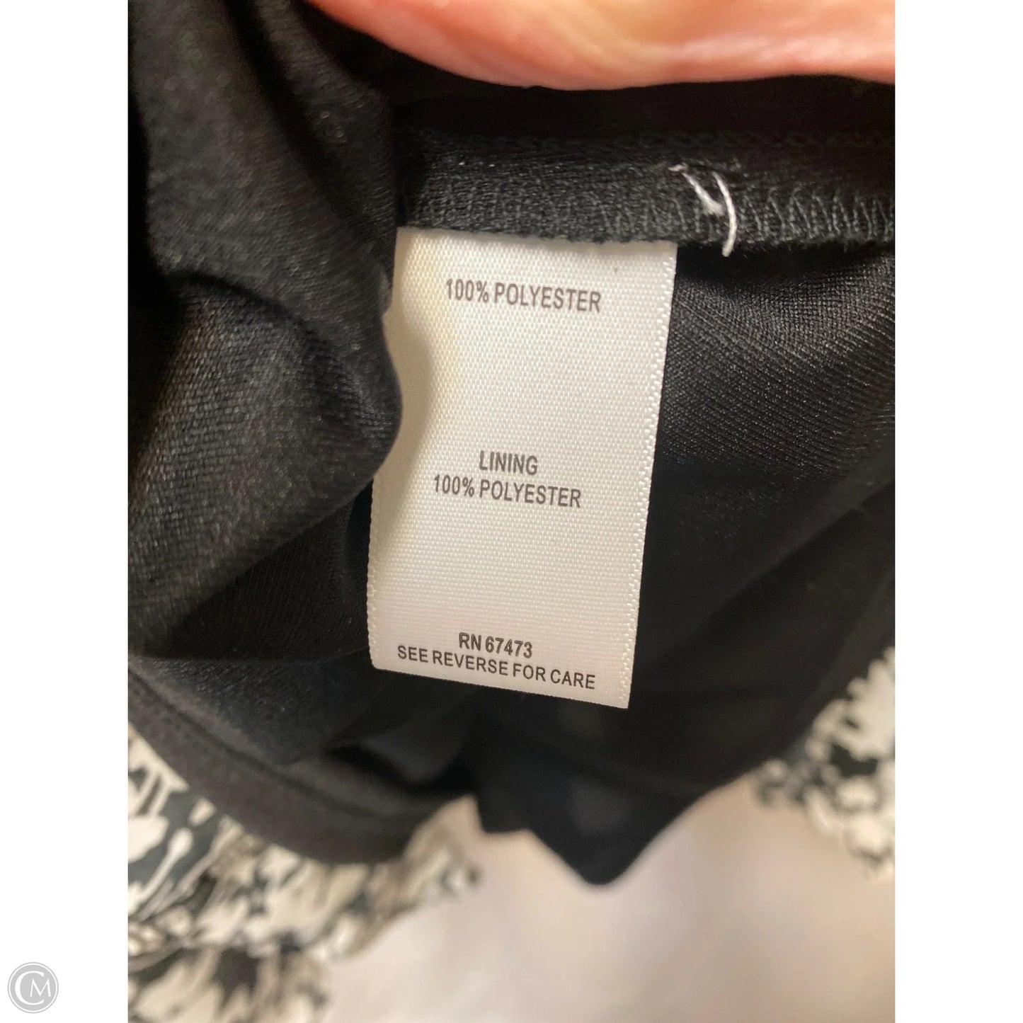 Dress Casual Midi By Just Taylor In Black & White, Size: M