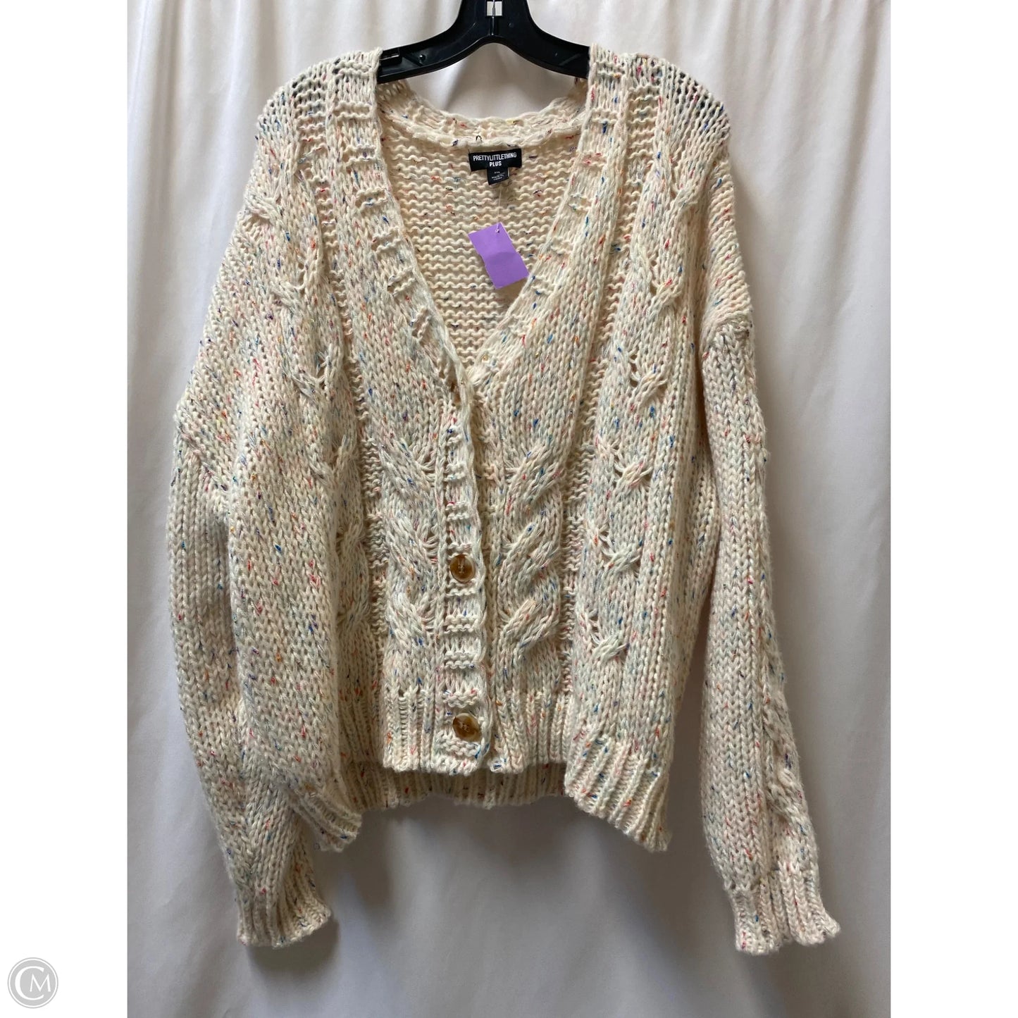Sweater By Pretty Little Thing In White, Size: Xxl