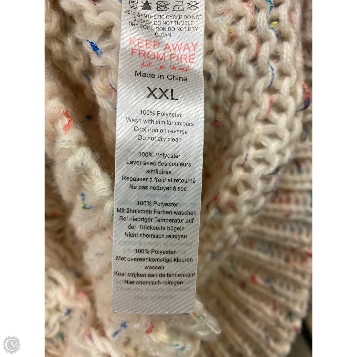Sweater By Pretty Little Thing In White, Size: Xxl