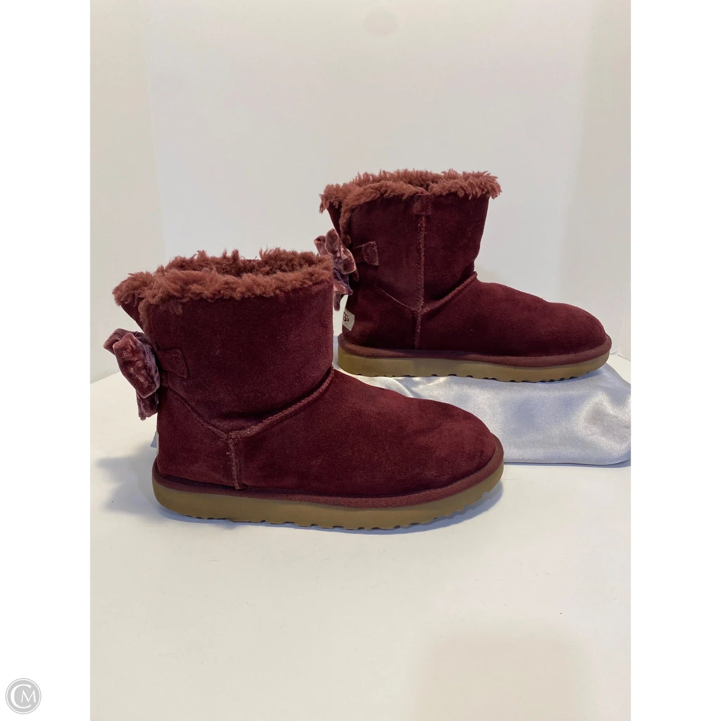 Boots Designer By Ugg In Maroon, Size: 8