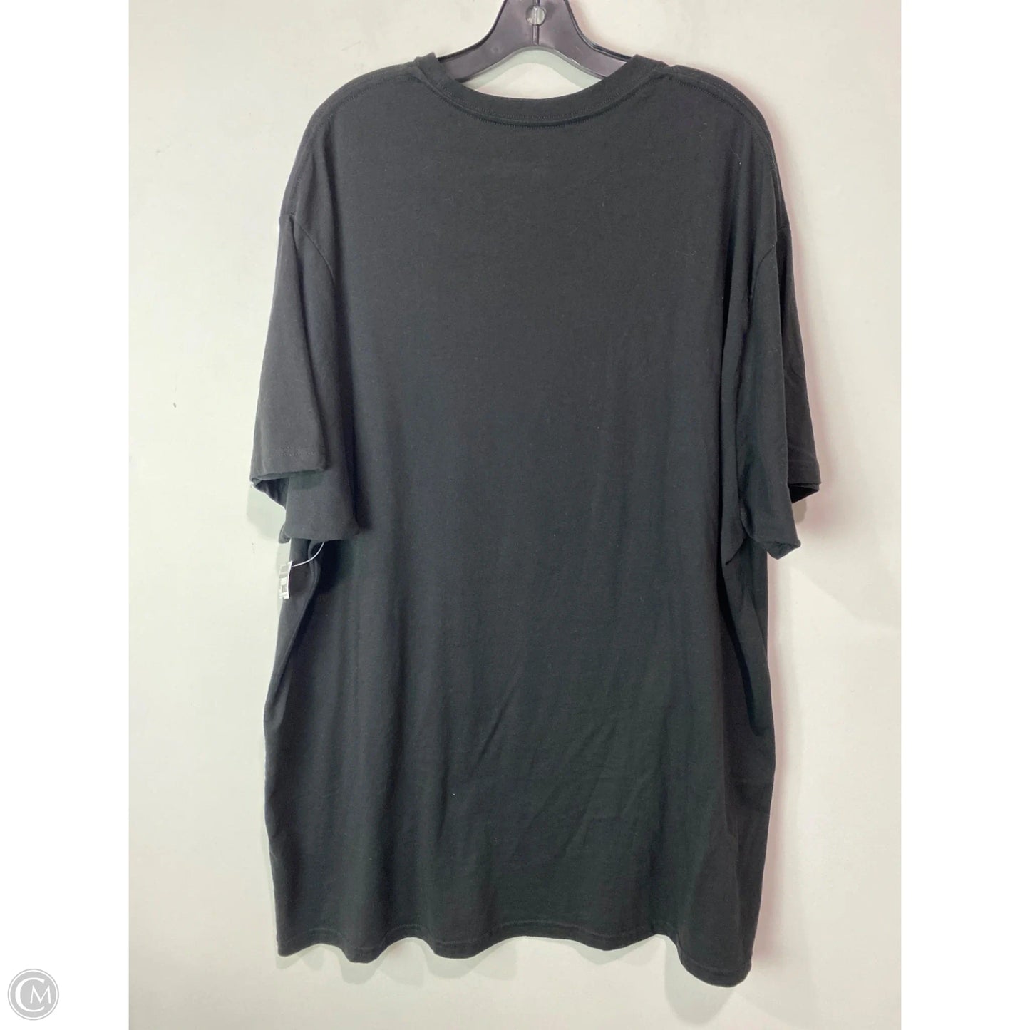 Top Short Sleeve By Holiday Time In Black, Size: 3x