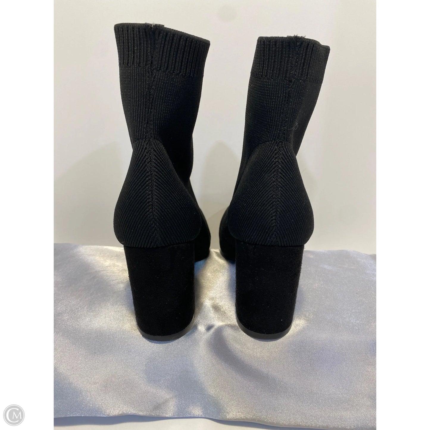 Boots Ankle Heels By Mia In Black, Size: 8