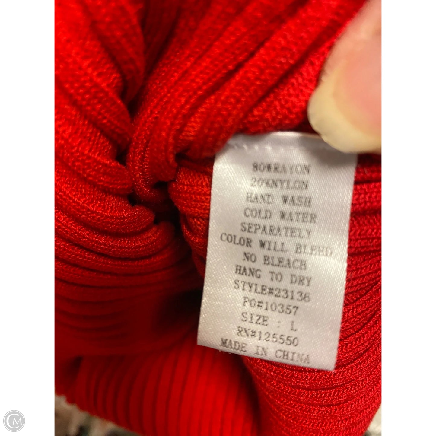 Dress Casual Midi By Clothes Mentor In Red, Size: L