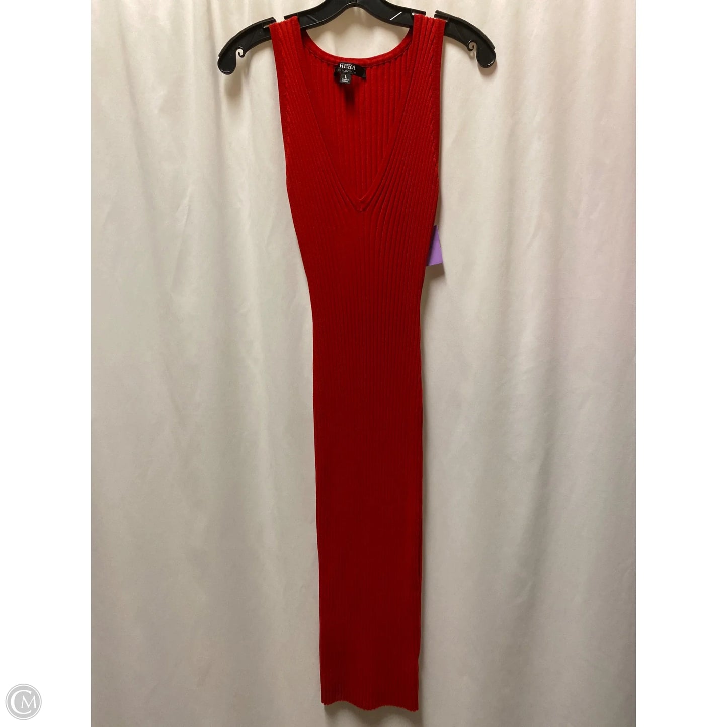 Dress Casual Midi By Clothes Mentor In Red, Size: L