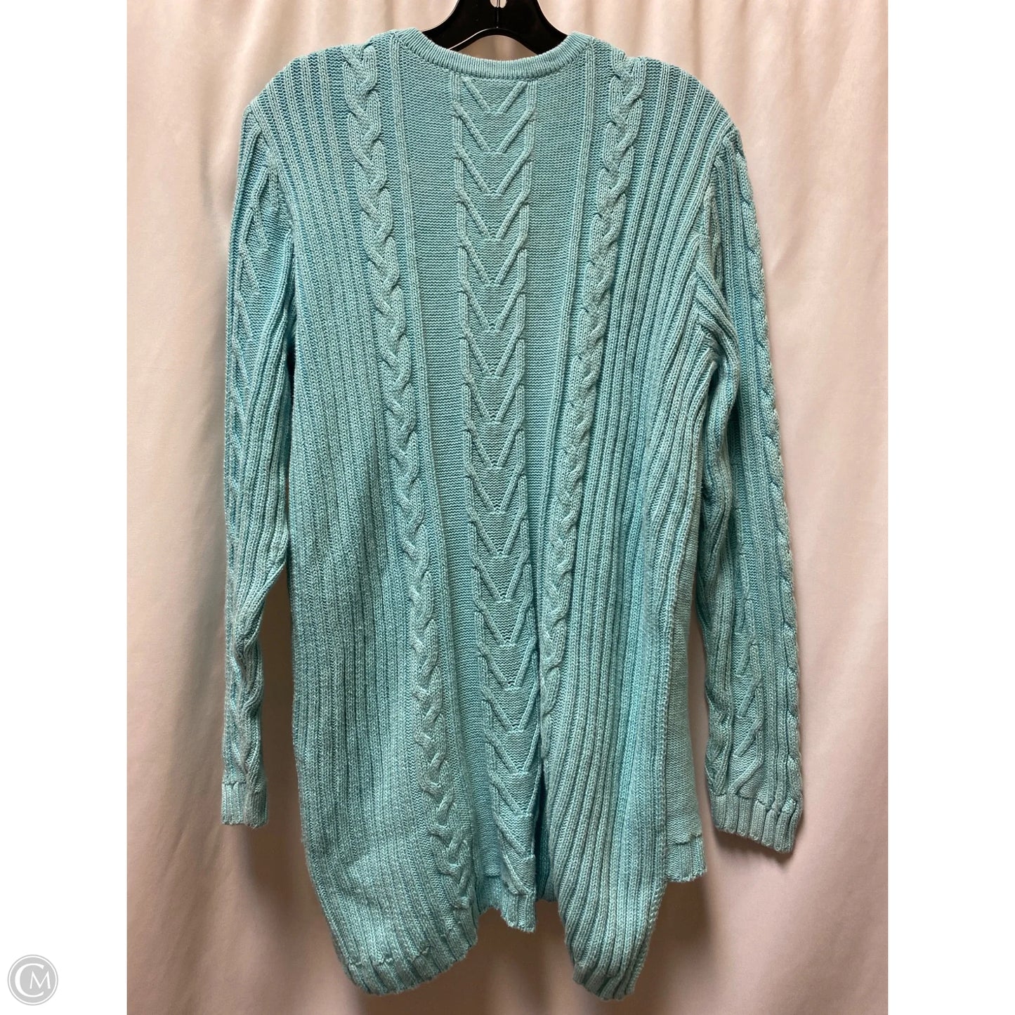 Cardigan By Clothes Mentor In Blue, Size: Xxl