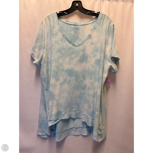 Top Short Sleeve By Calvin Klein In Blue, Size: 2x