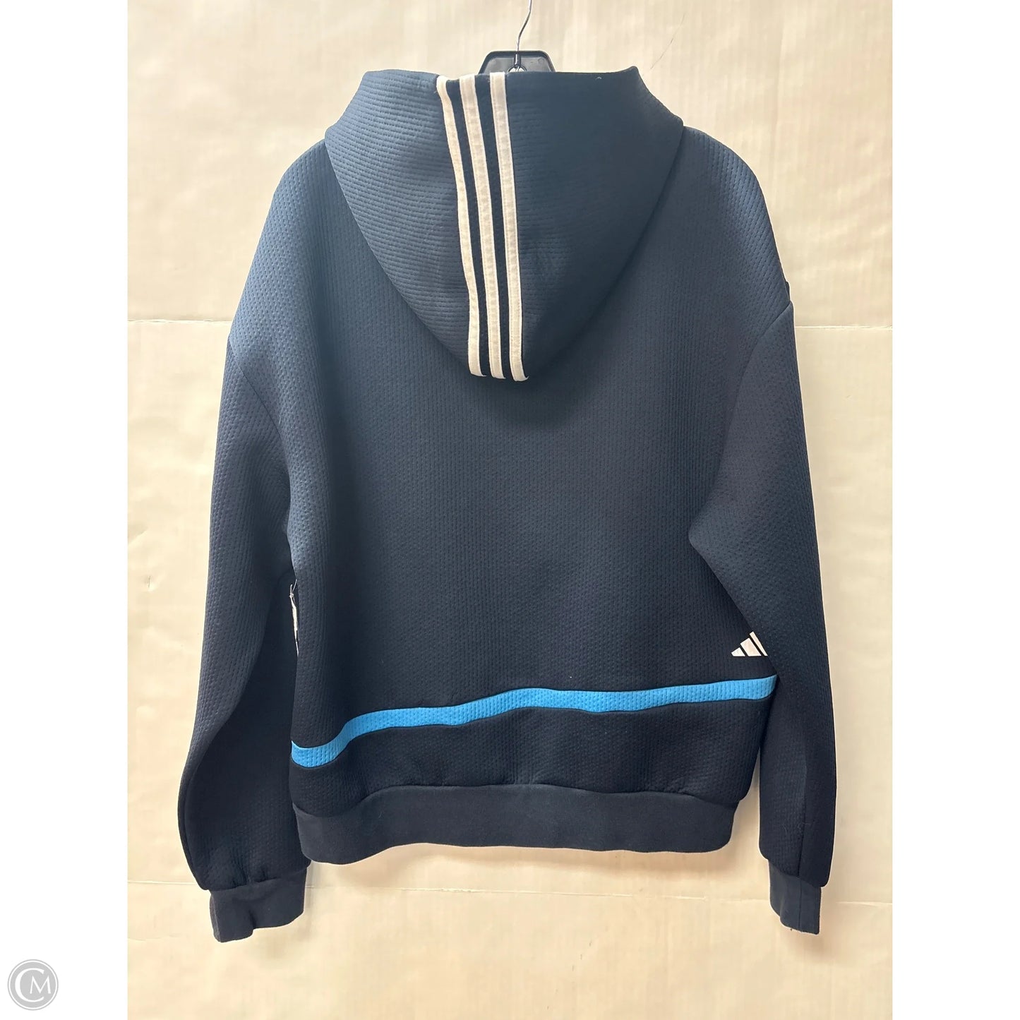 Sweatshirt Hoodie By Adidas In Navy, Size: S