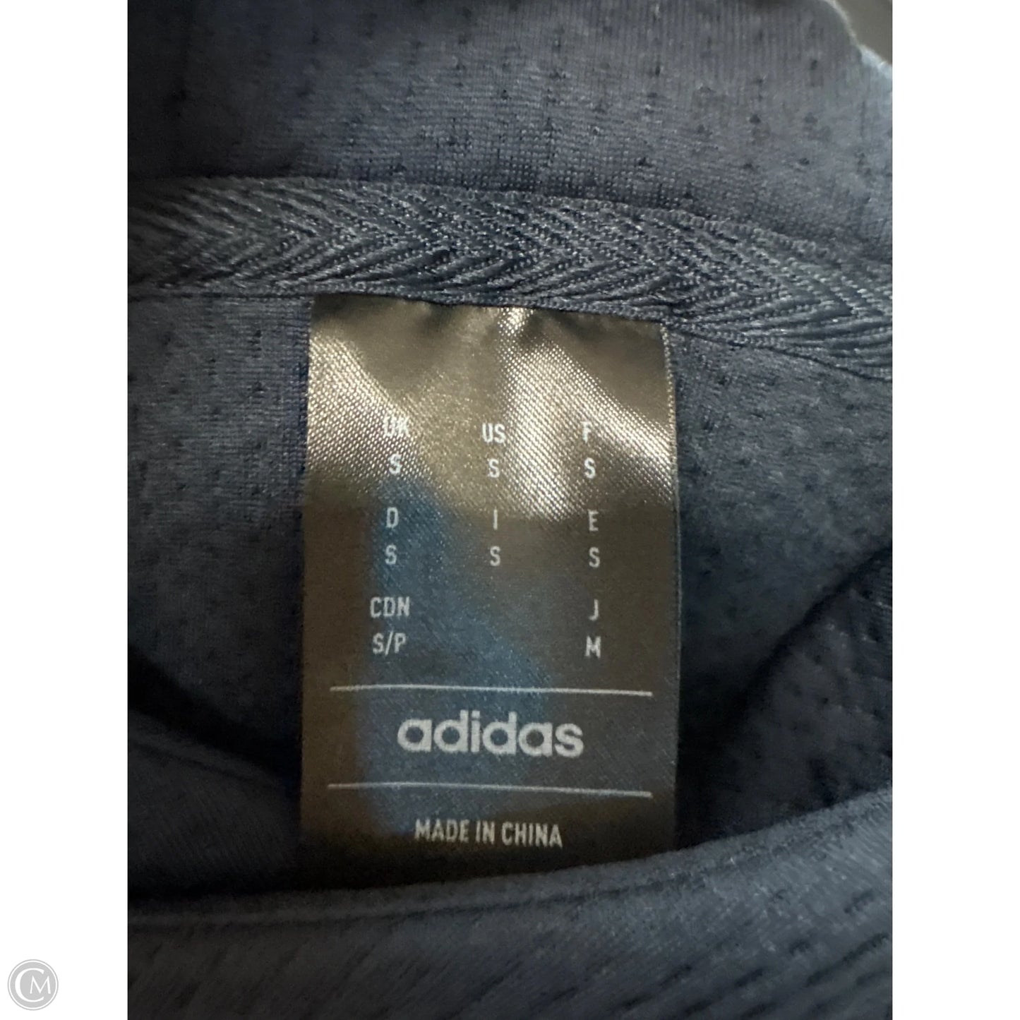 Sweatshirt Hoodie By Adidas In Navy, Size: S