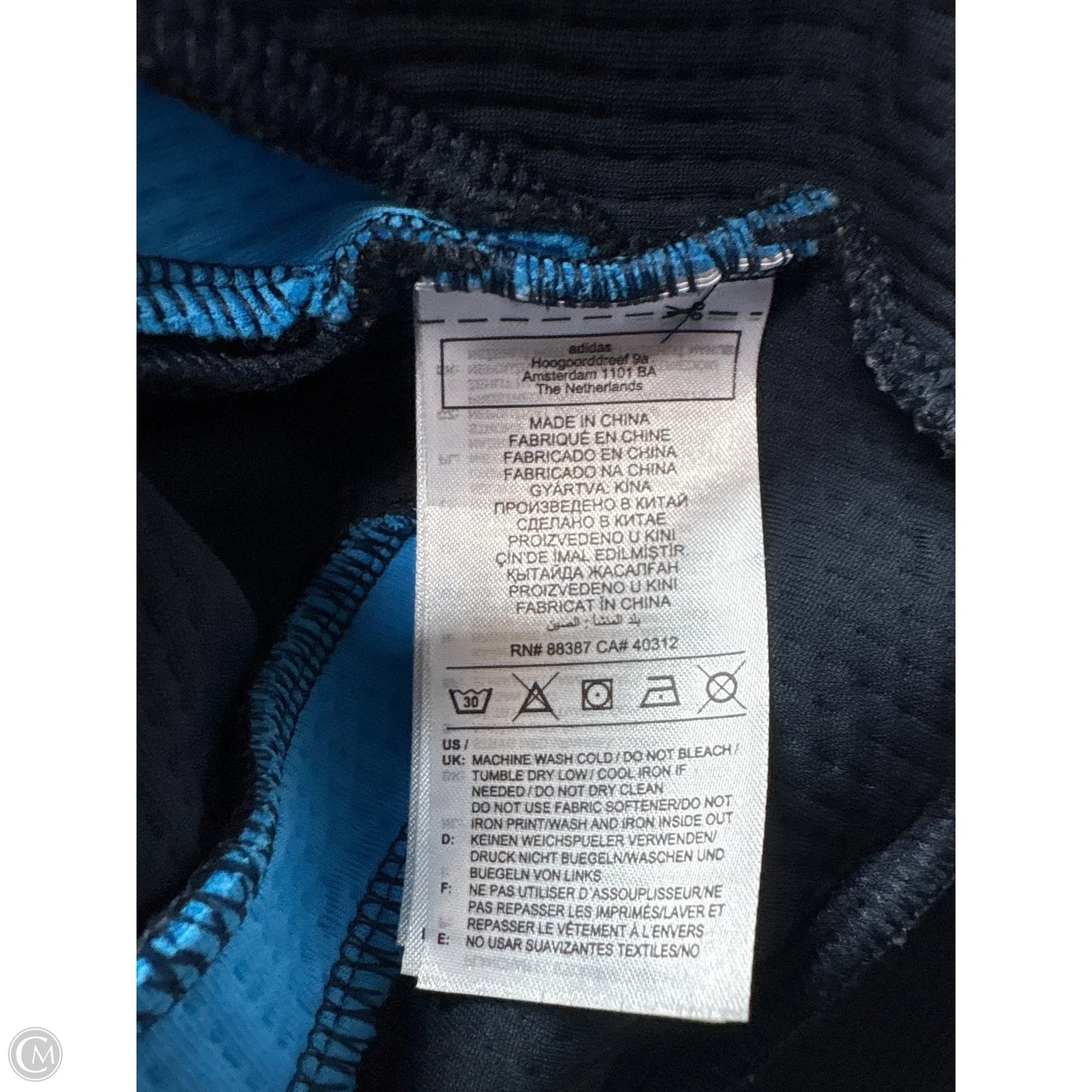 Sweatshirt Hoodie By Adidas In Navy, Size: S