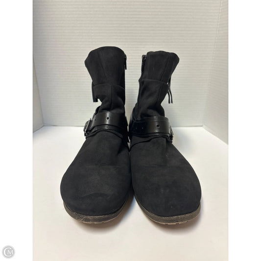 Boots Mid-calf Flats By Jelly Pop In Black, Size: 12
