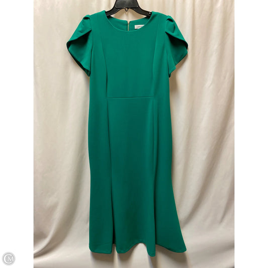 Dress Casual Maxi By Calvin Klein In Green, Size: L