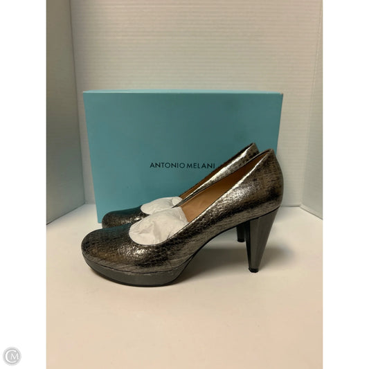 Shoes Heels Stiletto By Antonio Melani In Silver, Size: 9