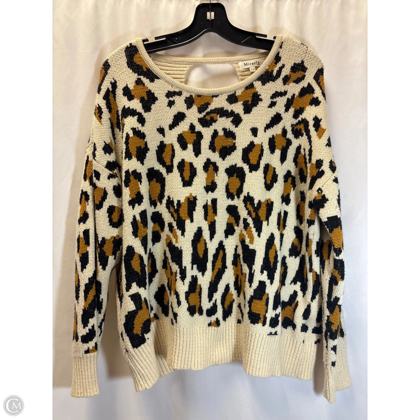 Sweater By Miracle In Animal Print, Size: S