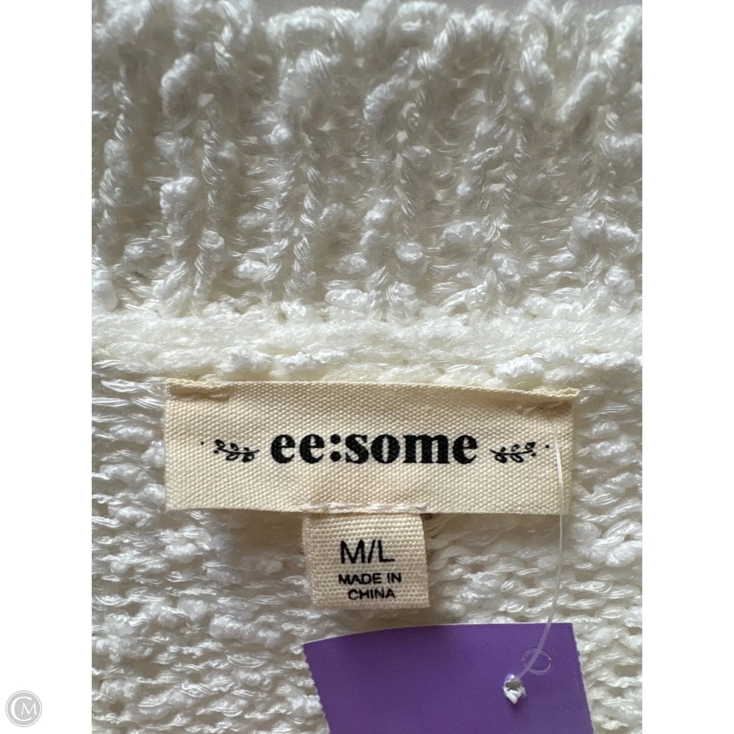 Sweater By Ee Some In White, Size: M