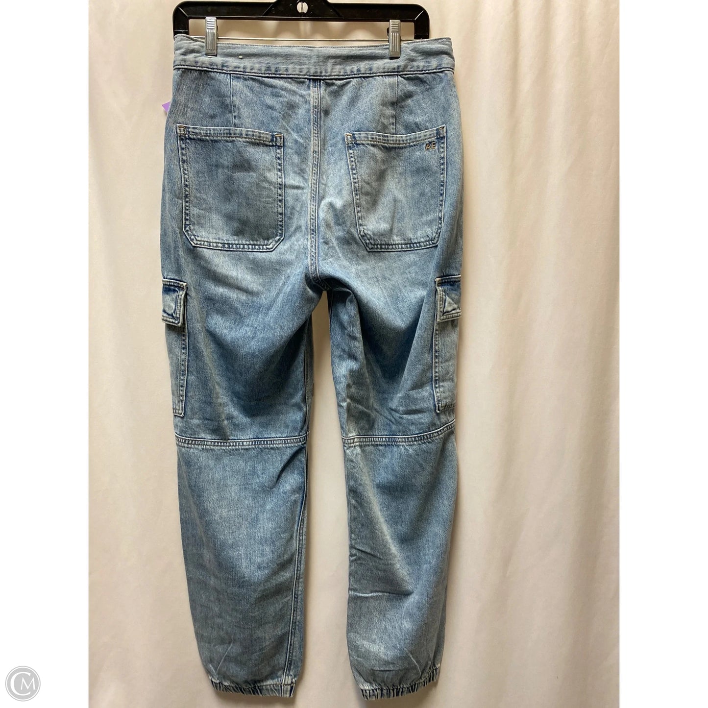 Jeans Straight By American Eagle In Blue Denim, Size: 6