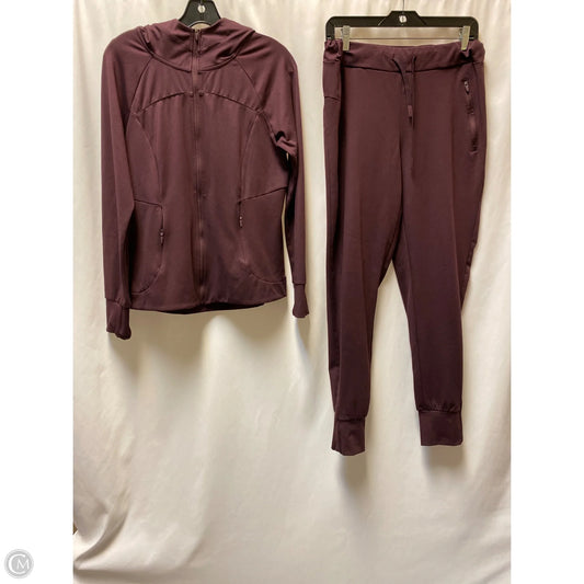 Athletic Pants 2pc By Spyder In Maroon, Size: M