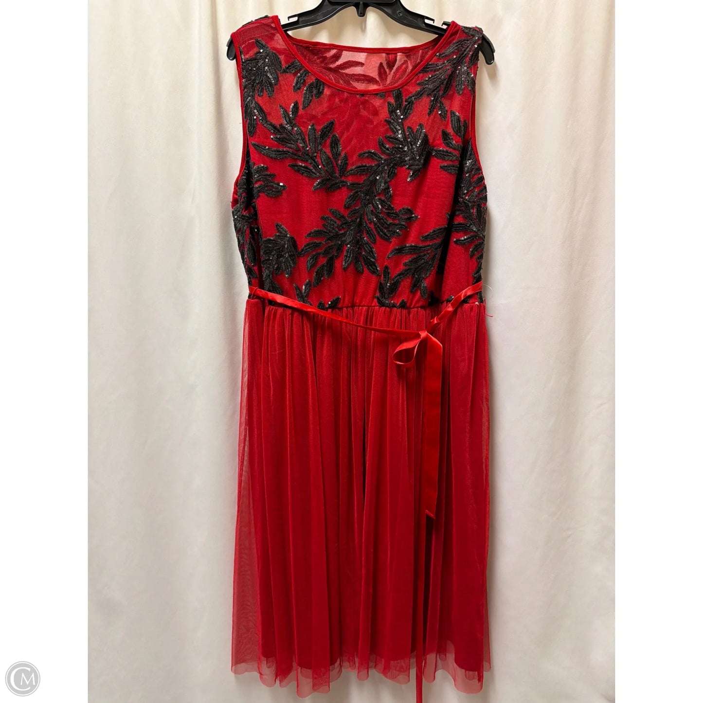 Dress Casual Midi By Clothes Mentor In Red, Size: 3x