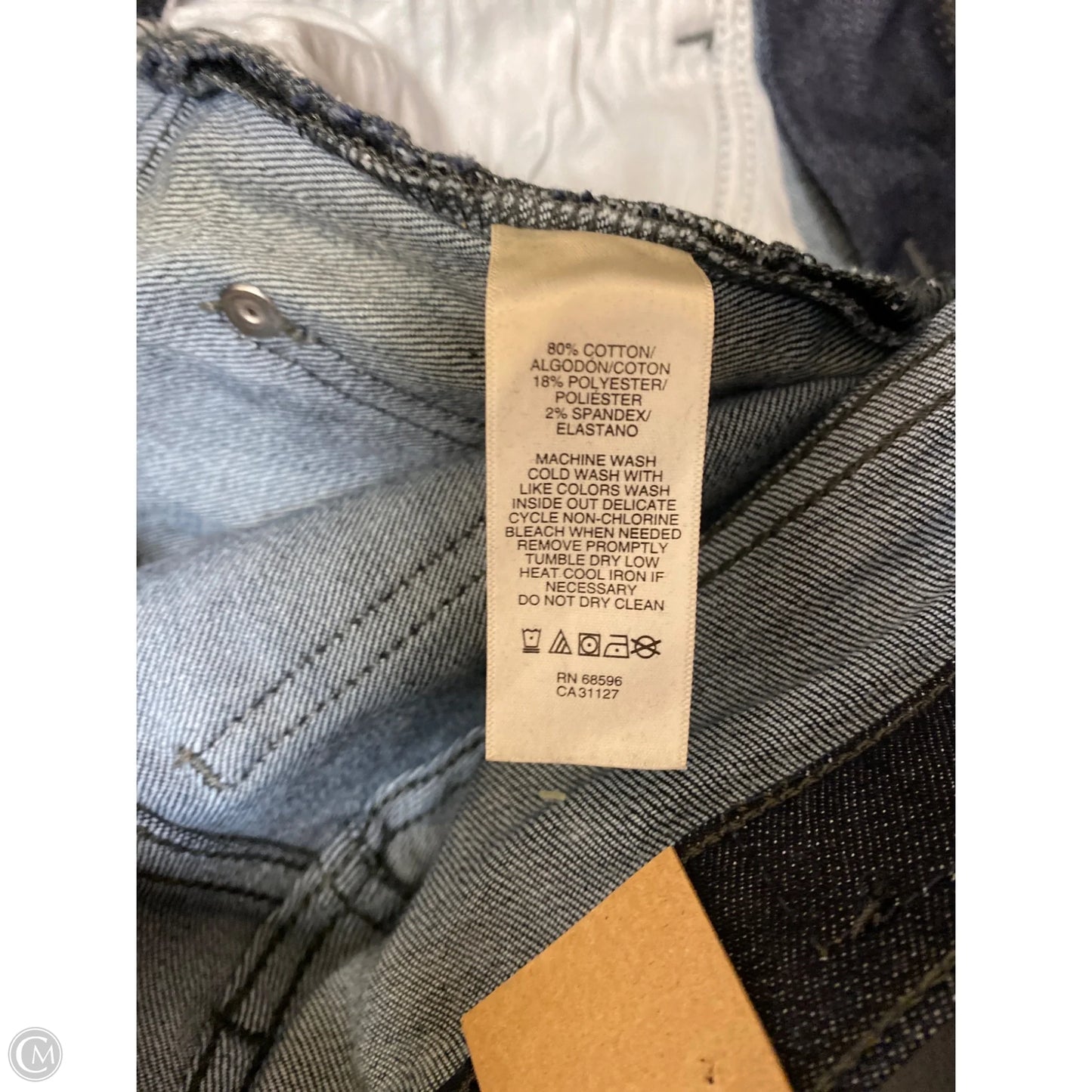 Jeans Straight By Dkny In Blue Denim, Size: 4
