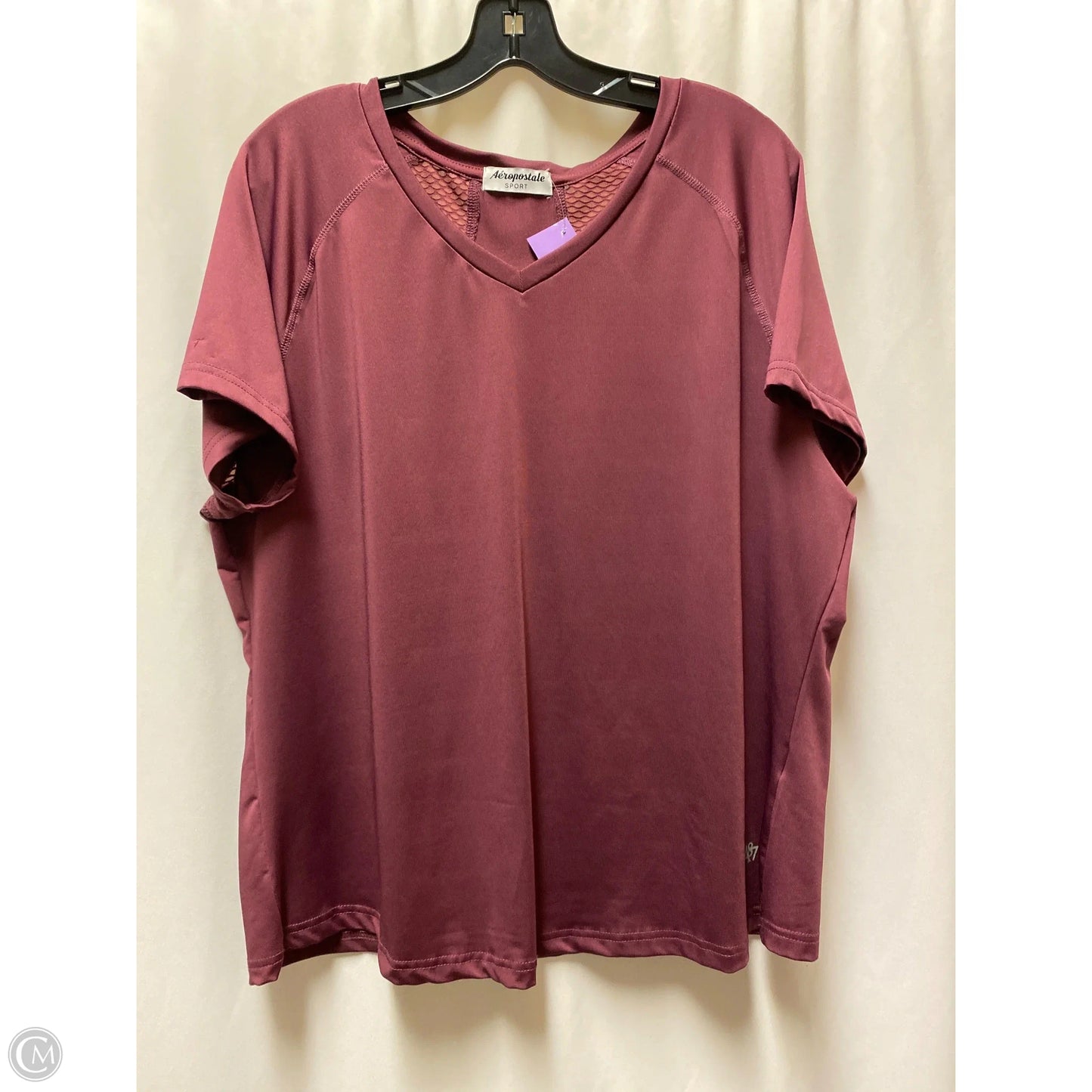 Athletic Top Short Sleeve By Aeropostale In Purple, Size: 1x