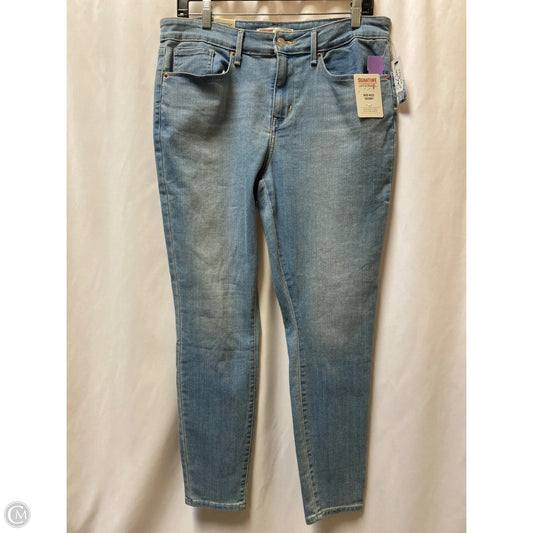 Jeans Skinny By Levis In Blue Denim, Size: 10