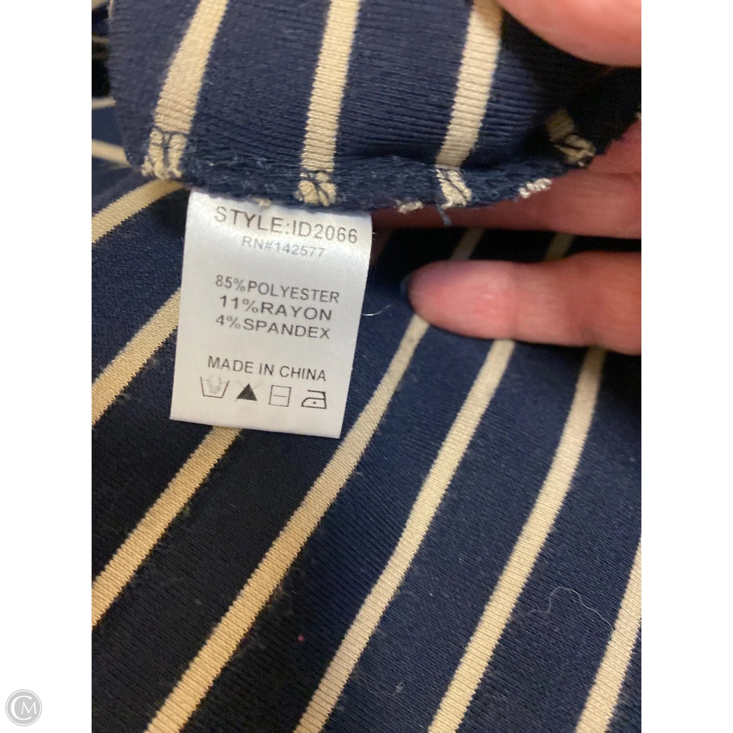 Dress Casual Midi By Iris In Navy, Size: Xl