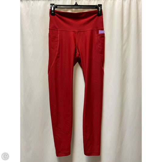 Athletic Leggings By Old Navy In Red, Size: M