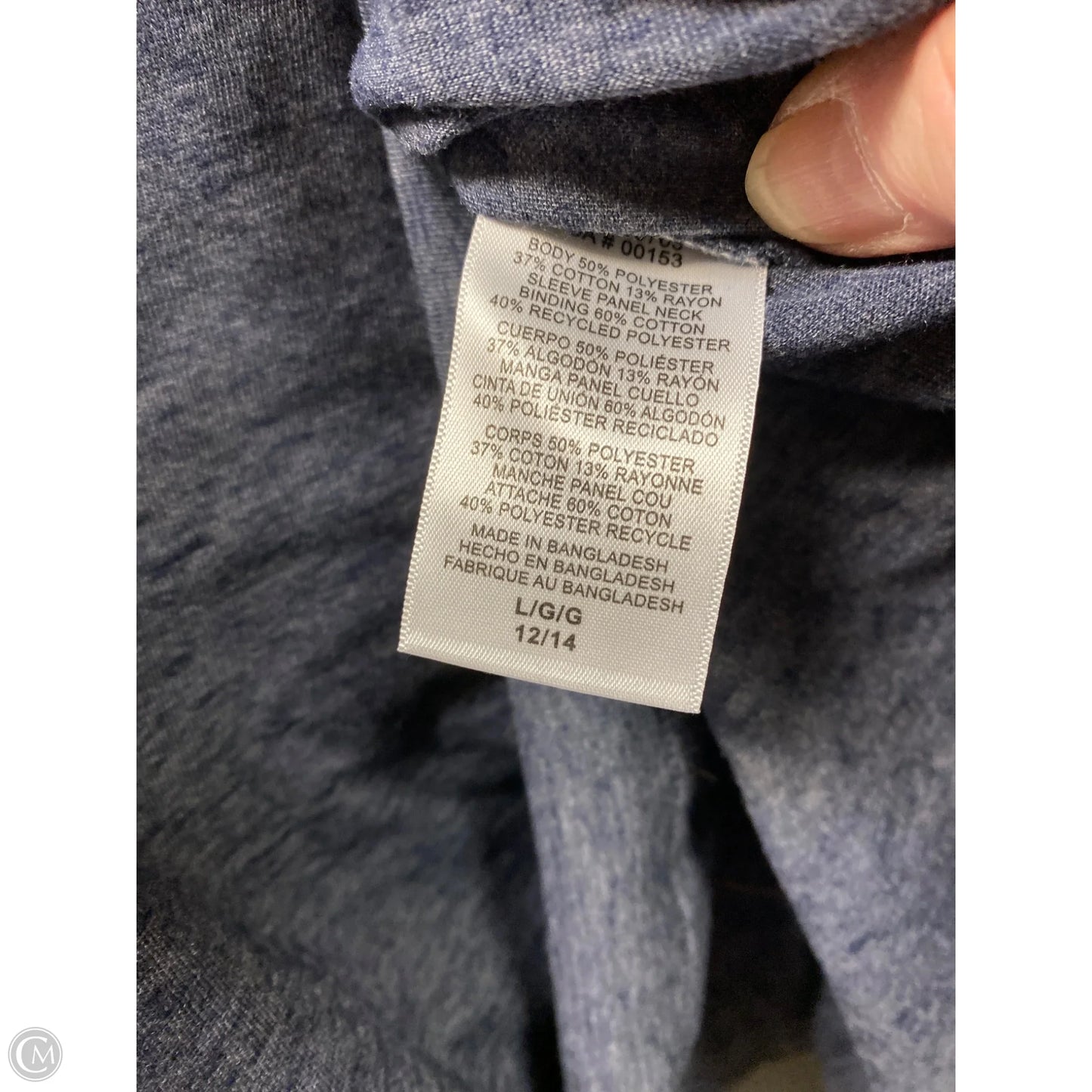 Top Long Sleeve By Nhl In Grey, Size: L