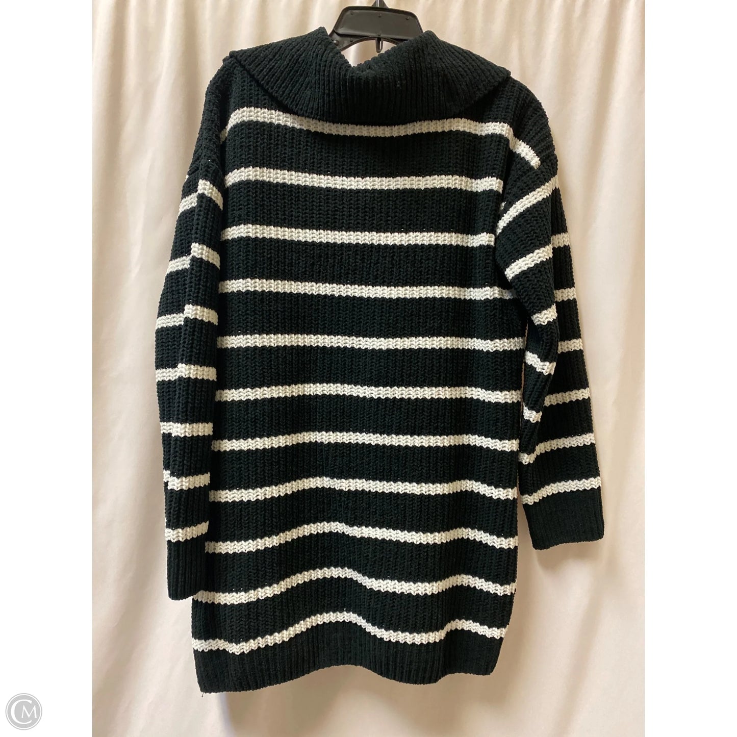 Sweater By Derek Heart In Black & White, Size: L