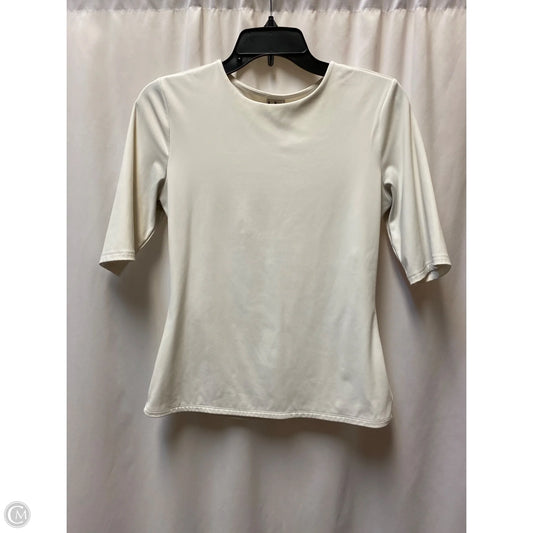 Top Short Sleeve By Worthington In White, Size: M
