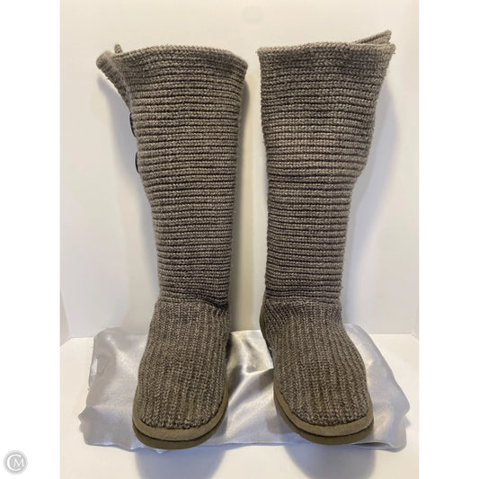 Boots Designer By Ugg In Grey, Size: 9