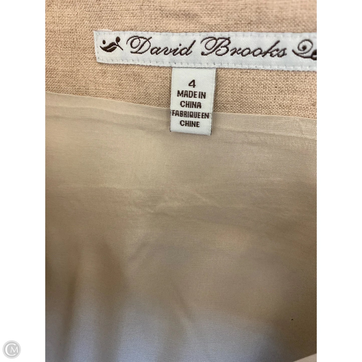 Skirt Maxi By David Brooks In Beige, Size: 4