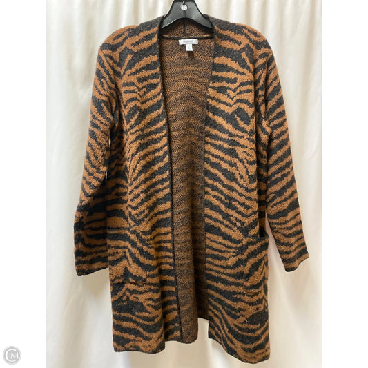 Cardigan By Nine West In Animal Print, Size: L