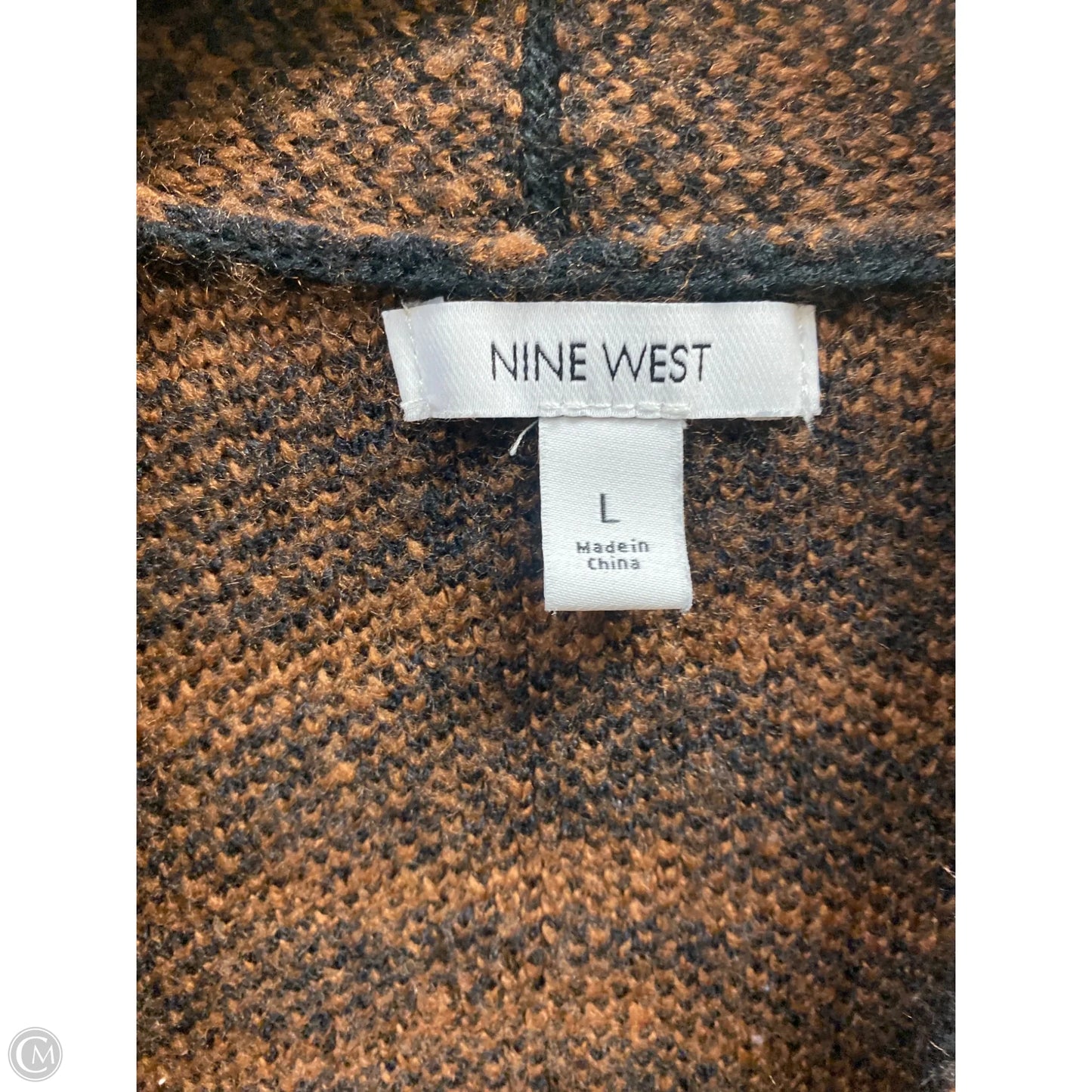 Cardigan By Nine West In Animal Print, Size: L