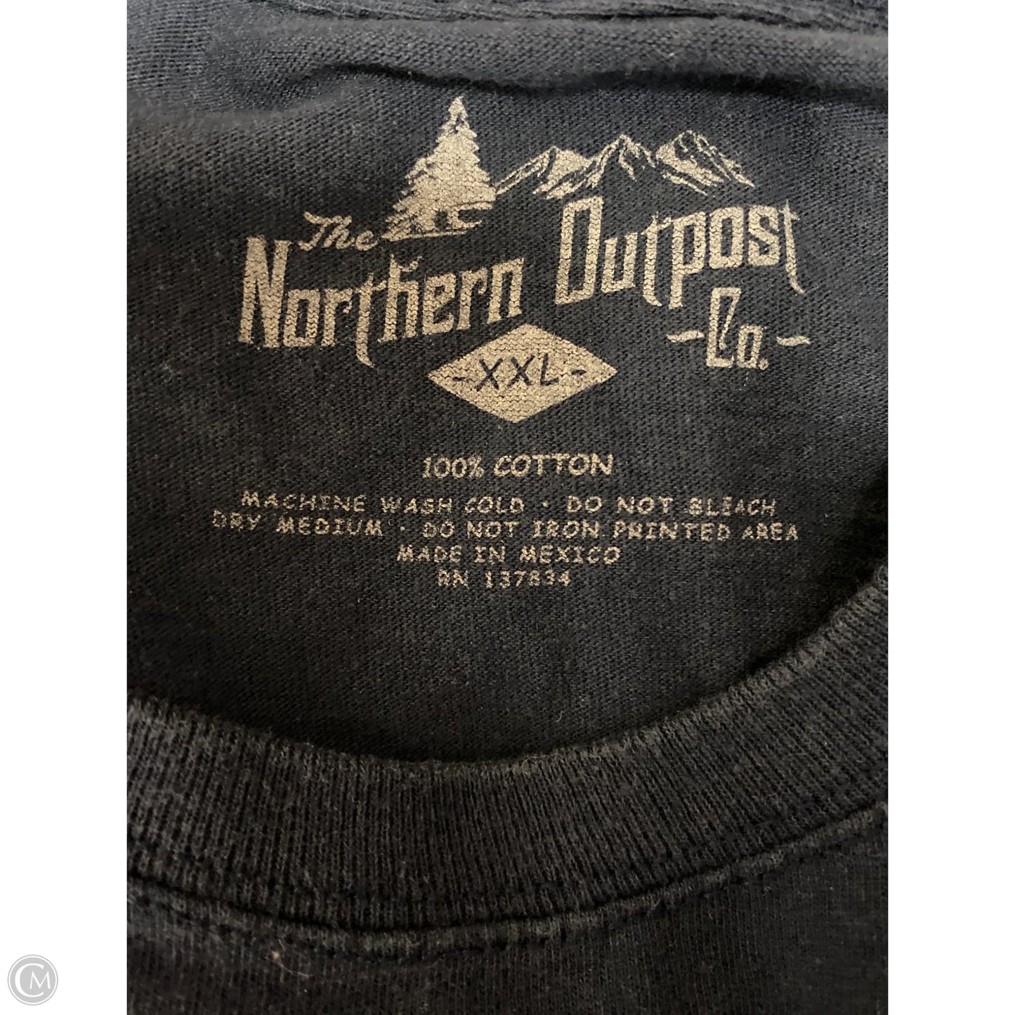 Top Short Sleeve By Clothes Mentor In Navy, Size: Xxl