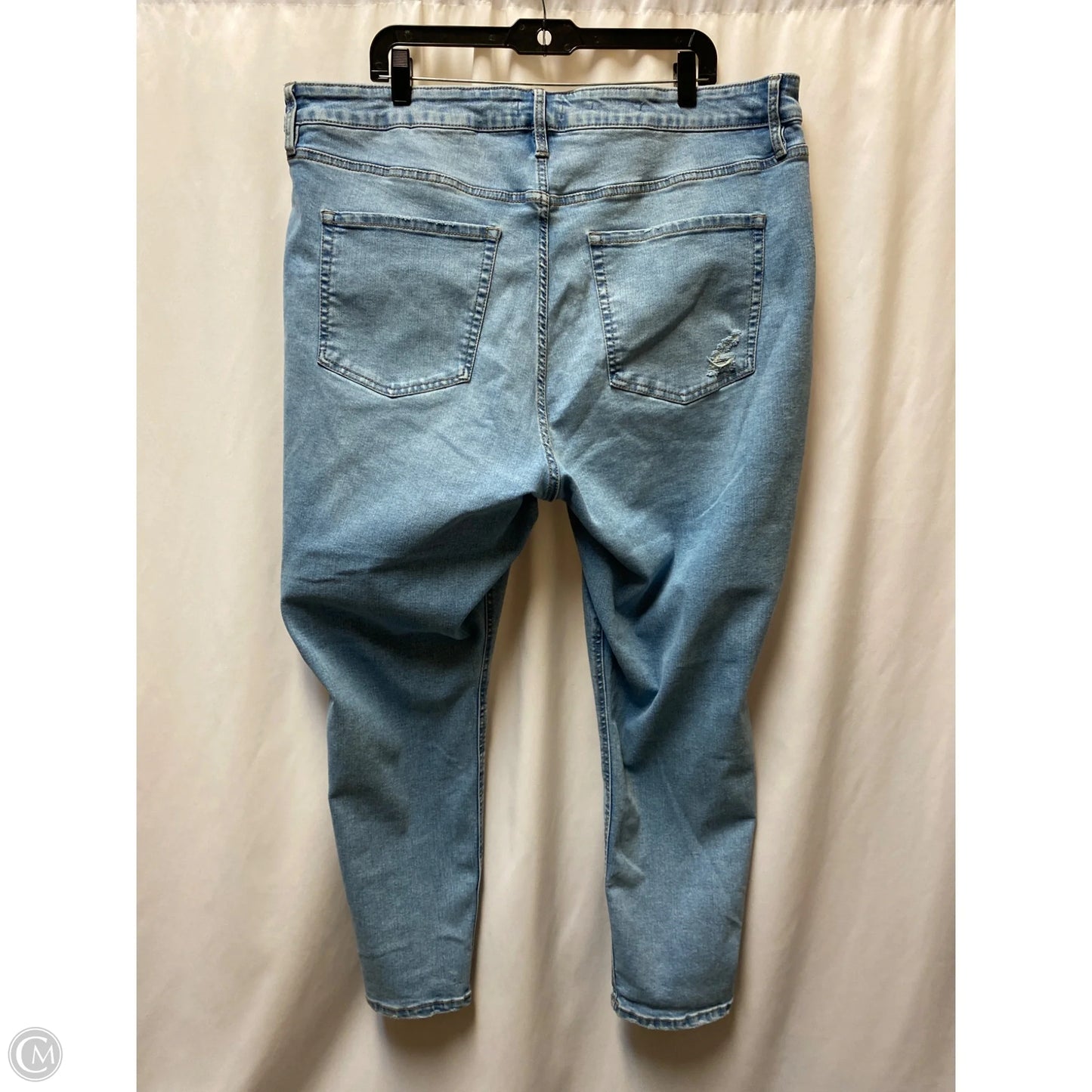 Jeans Straight By Ava & Viv In Blue Denim, Size: 3x