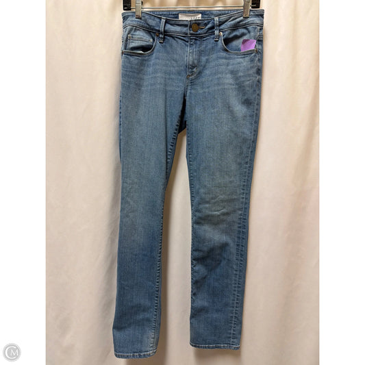 Jeans Straight By Loft In Blue Denim, Size: 0