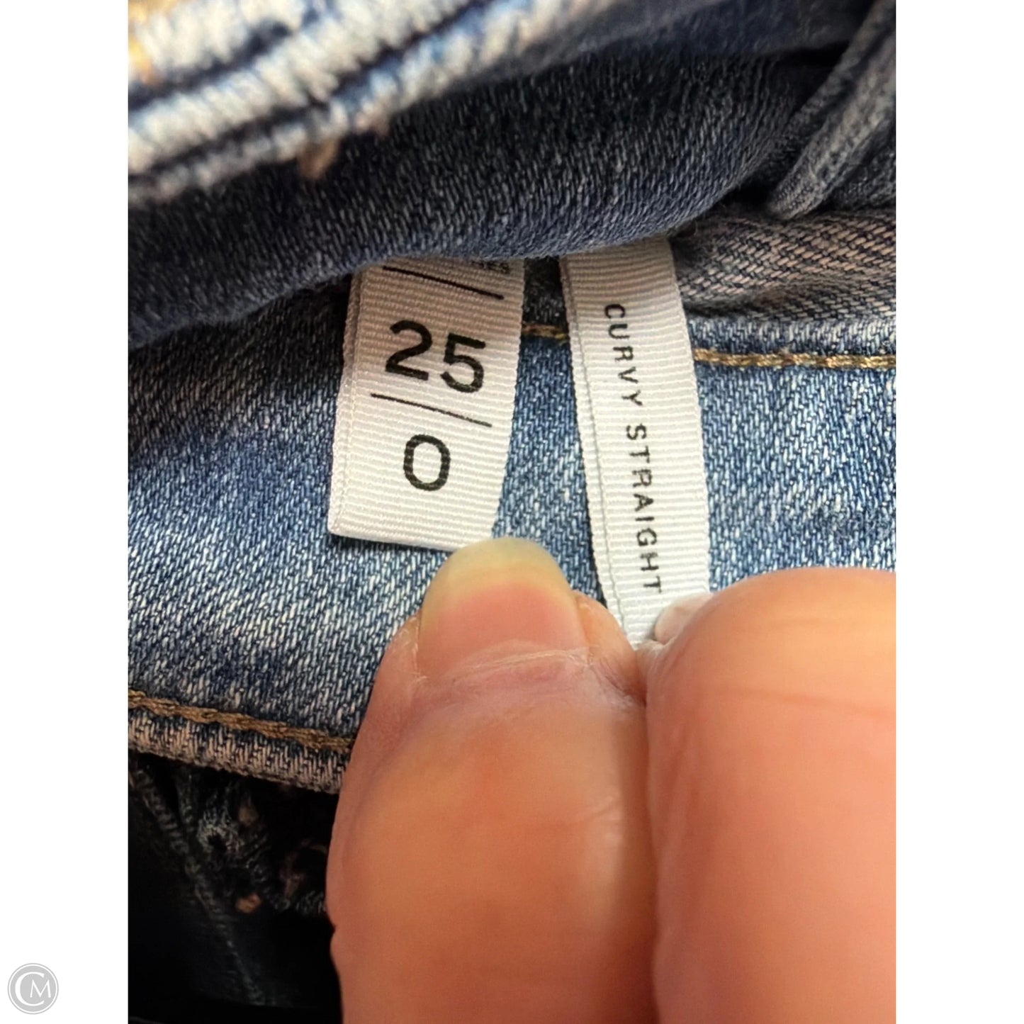 Jeans Straight By Loft In Blue Denim, Size: 0