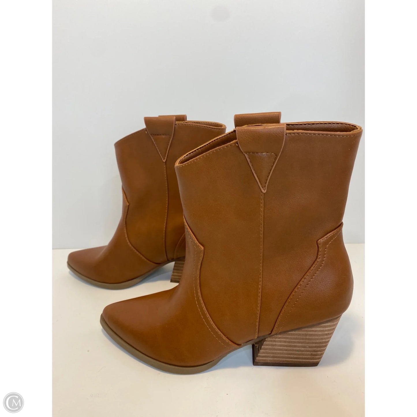 Boots Ankle Heels By Dolce Vita In Brown, Size: 6.5