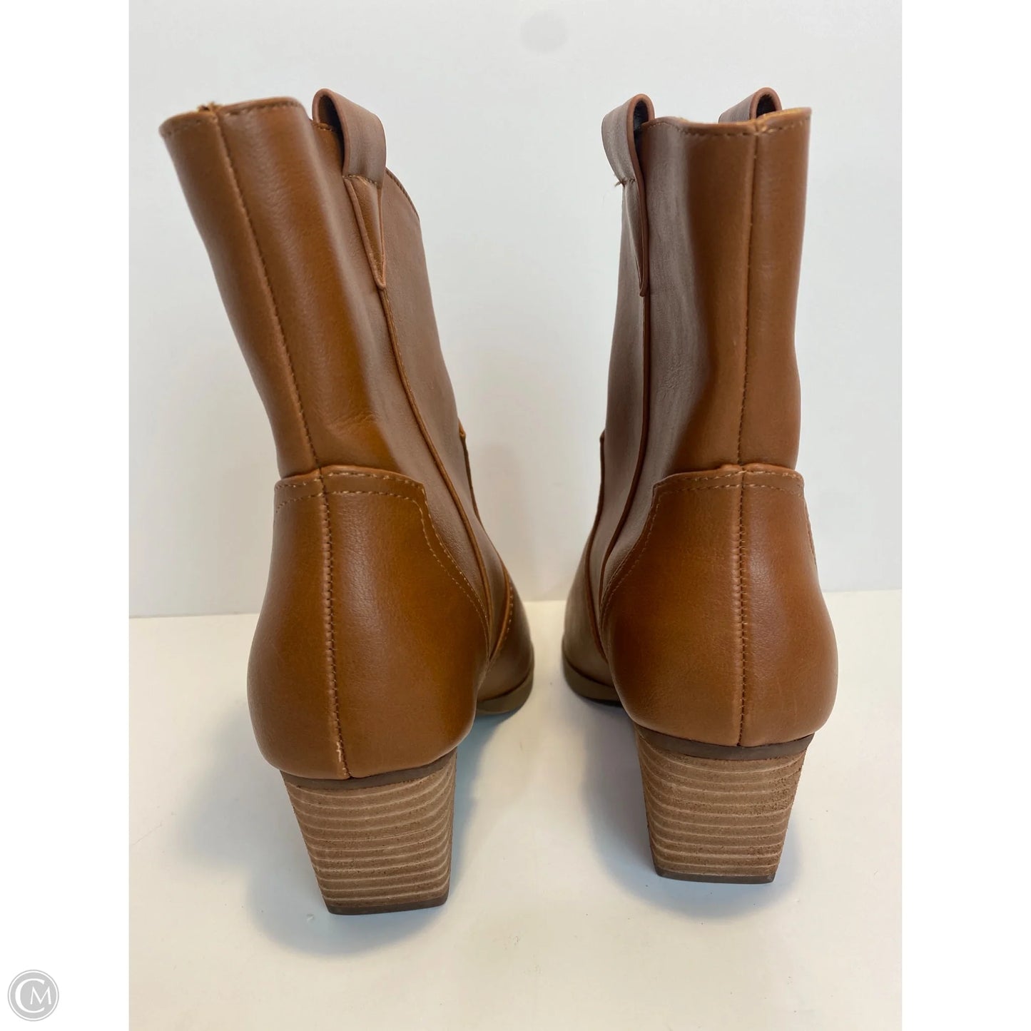 Boots Ankle Heels By Dolce Vita In Brown, Size: 6.5