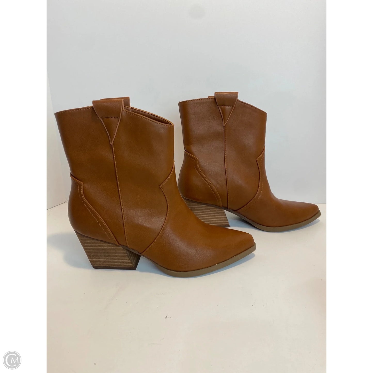 Boots Ankle Heels By Dolce Vita In Brown, Size: 6.5