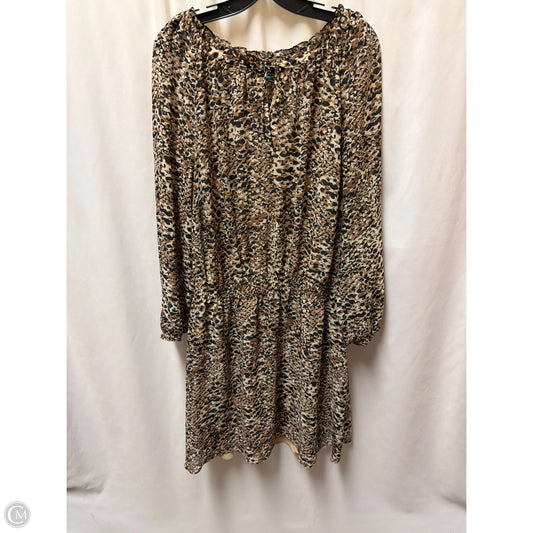 Dress Casual Midi By Ralph Lauren In Animal Print, Size: 3x